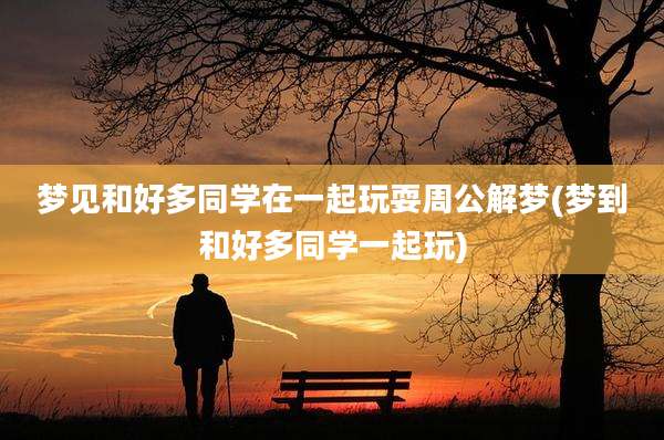 梦见和好多同学在一起玩耍周公解梦(梦到和好多同学一起玩)