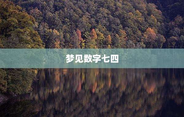梦见数字七四