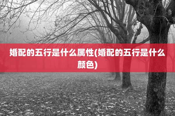 婚配的五行是什么属性(婚配的五行是什么颜色)