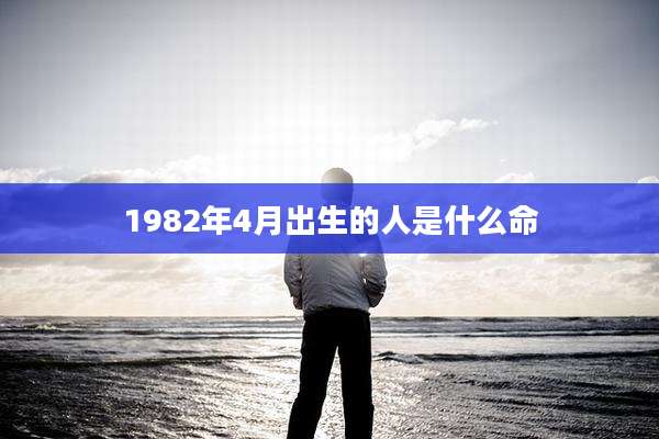 1982年4月出生的人是什么命