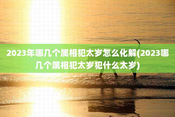 2023年哪几个属相犯太岁怎么化解(2023哪几个属相犯太岁犯什么太岁)