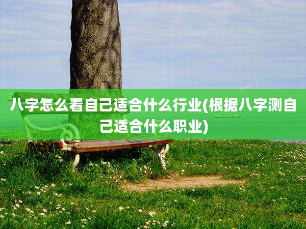 八字怎么看自己适合什么行业(根据八字测自己适合什么职业)