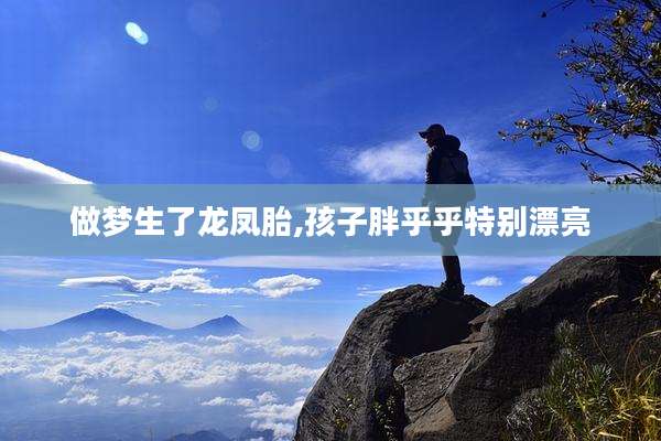 做梦生了龙凤胎,孩子胖乎乎特别漂亮