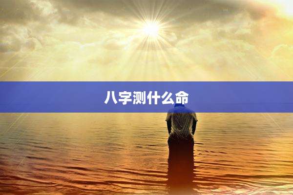 八字测什么命