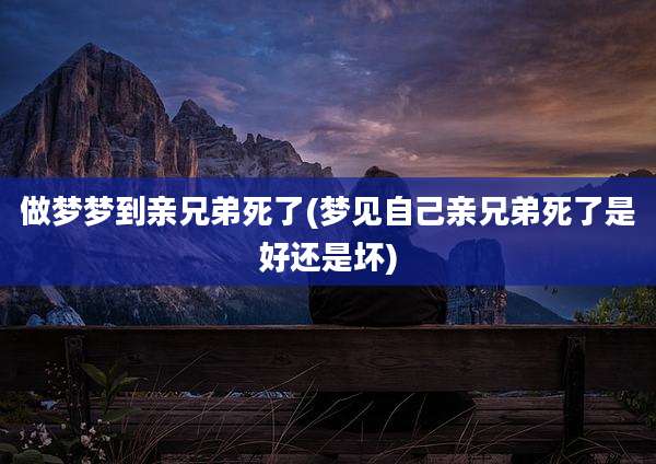 做梦梦到亲兄弟死了(梦见自己亲兄弟死了是好还是坏)