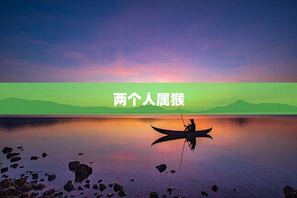 两个人属猴