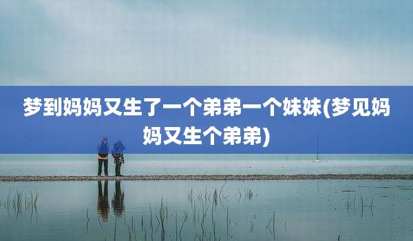 梦到妈妈又生了一个弟弟一个妹妹(梦见妈妈又生个弟弟)