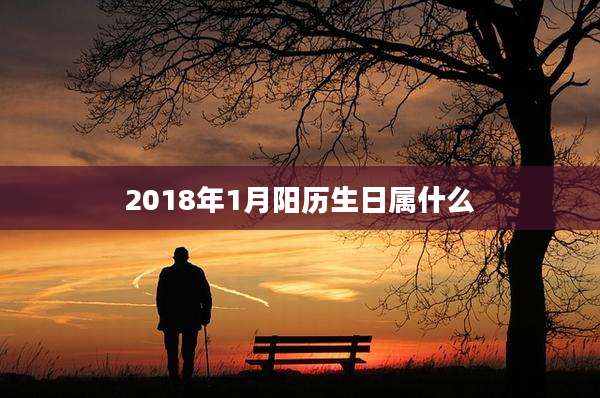 2018年1月阳历生日属什么