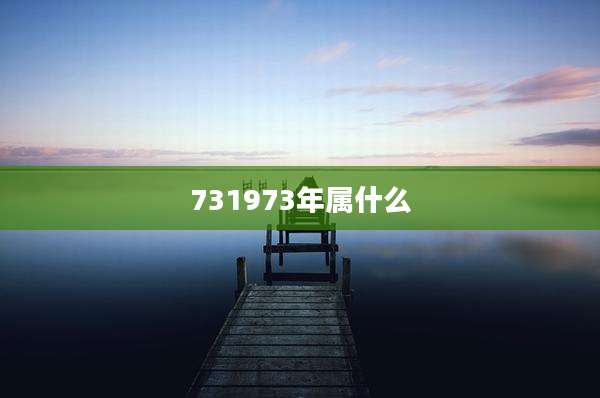 731973年属什么