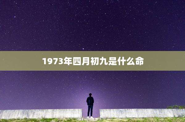 1973年四月初九是什么命