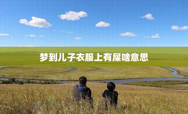 梦到儿子衣服上有屎啥意思