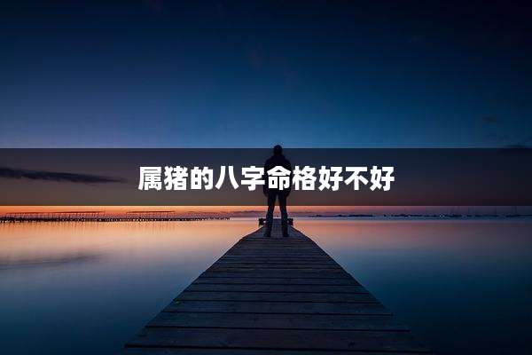 属猪的八字命格好不好