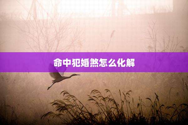 命中犯婚煞怎么化解