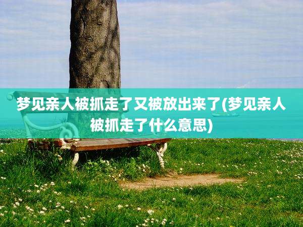 梦见亲人被抓走了又被放出来了(梦见亲人被抓走了什么意思)