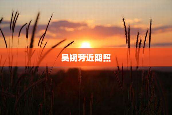 吴婉芳近期照