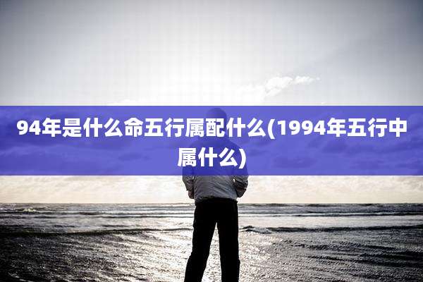 94年是什么命五行属配什么(1994年五行中属什么)