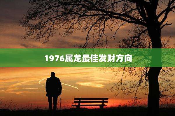 1976属龙最佳发财方向