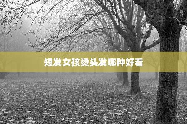 短发女孩烫头发哪种好看