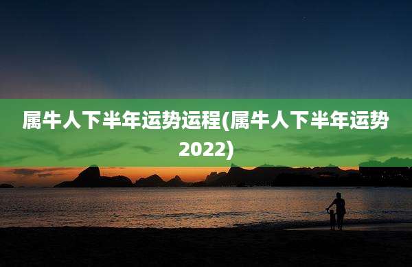 属牛人下半年运势运程(属牛人下半年运势2022)