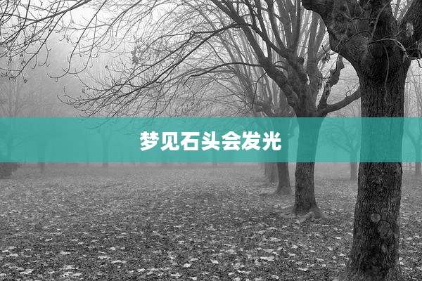 梦见石头会发光