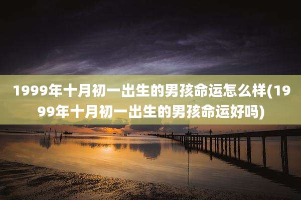 1999年十月初一出生的男孩命运怎么样(1999年十月初一出生的男孩命运好吗)