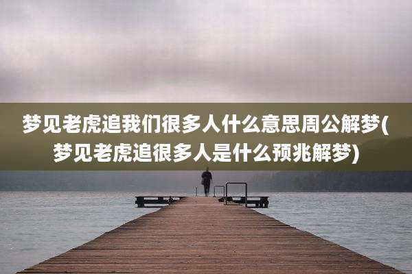 梦见老虎追我们很多人什么意思周公解梦(梦见老虎追很多人是什么预兆解梦)