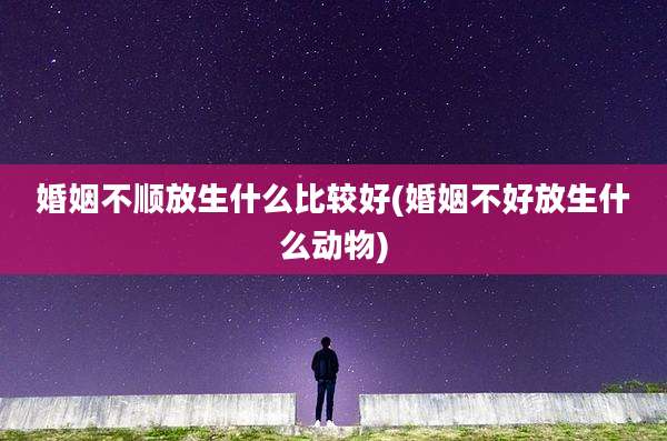 婚姻不顺放生什么比较好(婚姻不好放生什么动物)