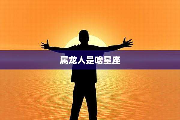 属龙人是啥星座