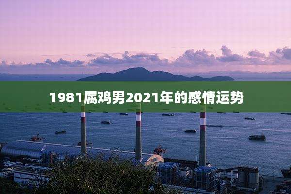 1981属鸡男2021年的感情运势