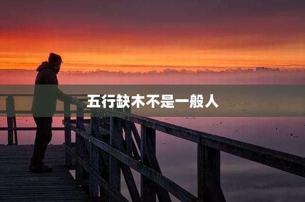 五行缺木不是一般人