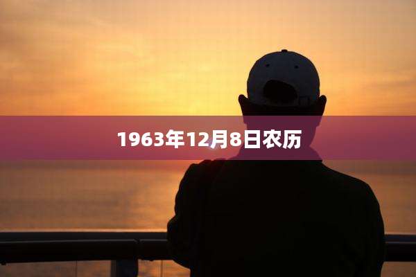 1963年12月8日农历