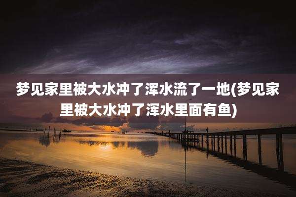 梦见家里被大水冲了浑水流了一地(梦见家里被大水冲了浑水里面有鱼)