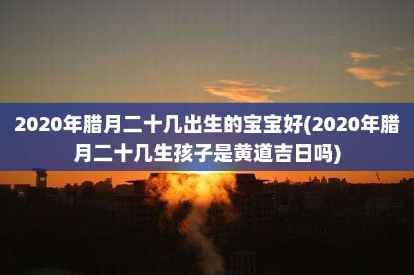 2020年腊月二十几出生的宝宝好(2020年腊月二十几生孩子是黄道吉日吗)