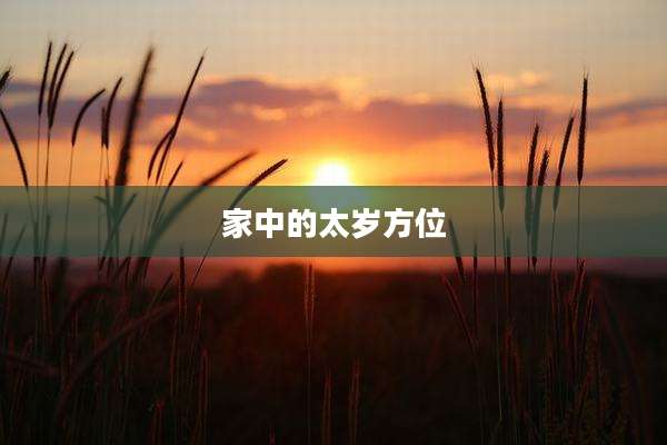 家中的太岁方位