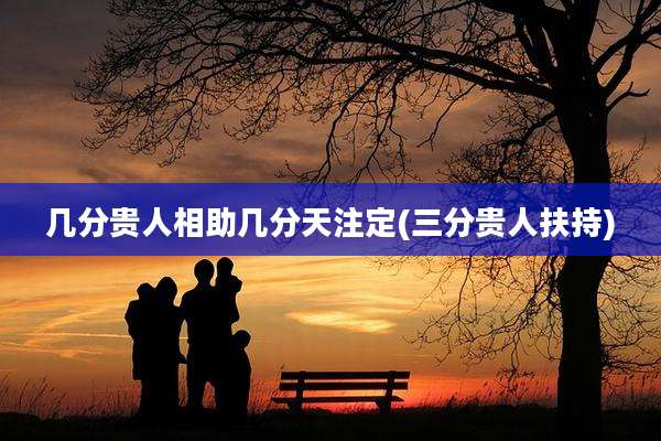 几分贵人相助几分天注定(三分贵人扶持)