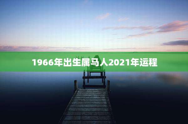 1966年出生属马人2021年运程