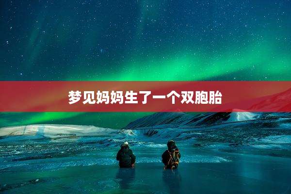 梦见妈妈生了一个双胞胎