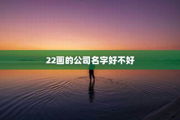 22画的公司名字好不好