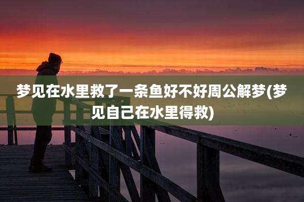 梦见在水里救了一条鱼好不好周公解梦(梦见自己在水里得救)