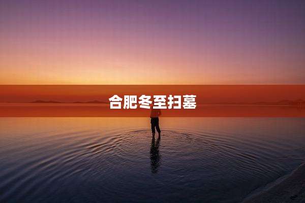 合肥冬至扫墓