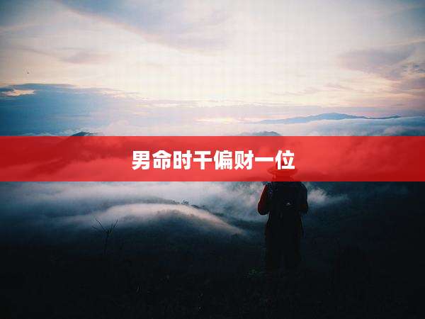 男命时干偏财一位