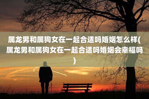 属龙男和属狗女在一起合适吗婚姻怎么样(属龙男和属狗女在一起合适吗婚姻会幸福吗)
