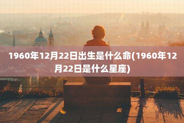 1960年12月22日出生是什么命(1960年12月22日是什么星座)