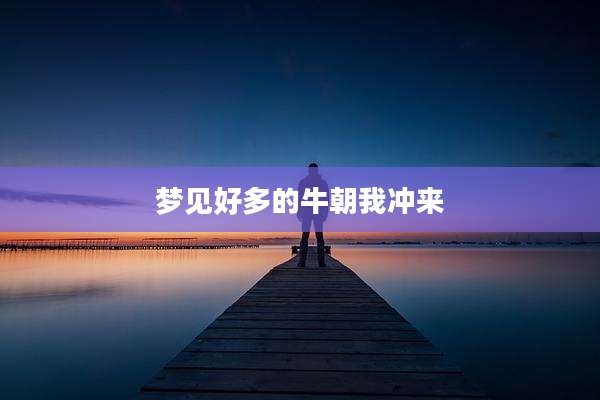 梦见好多的牛朝我冲来