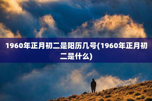 1960年正月初二是阳历几号(1960年正月初二是什么)