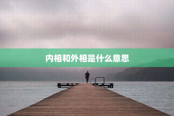 内相和外相是什么意思