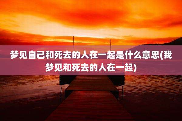 梦见自己和死去的人在一起是什么意思(我梦见和死去的人在一起)