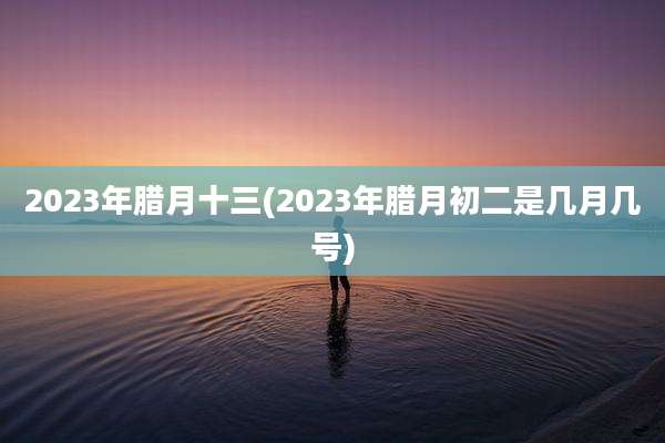 2023年腊月十三(2023年腊月初二是几月几号)