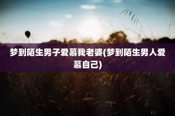 梦到陌生男子爱慕我老婆(梦到陌生男人爱慕自己)