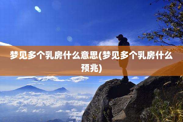 梦见多个乳房什么意思(梦见多个乳房什么预兆)